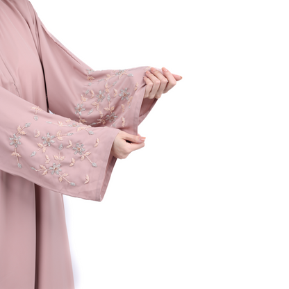 Hadiya Abaya front open with buttons