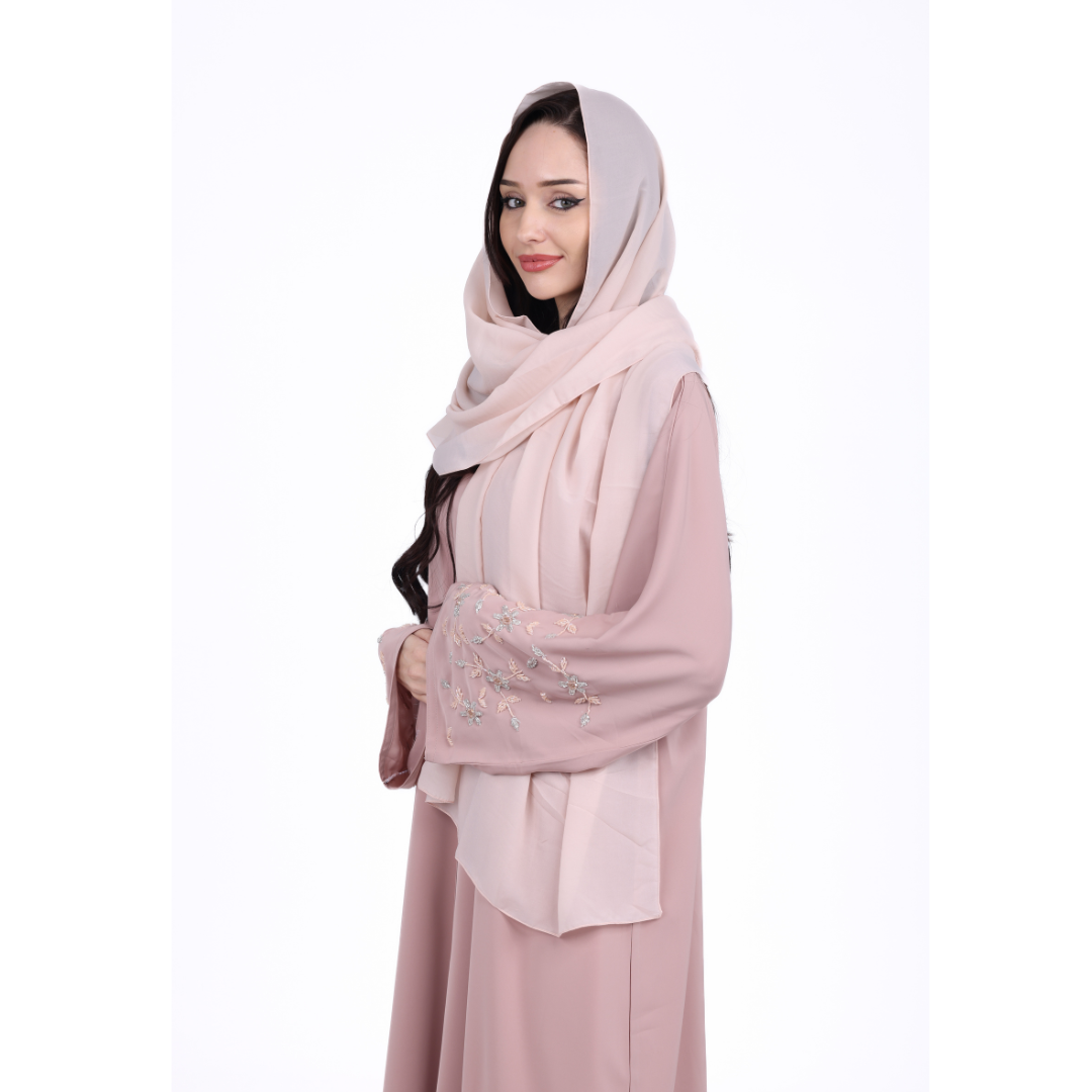 Hadiya Abaya front open with buttons