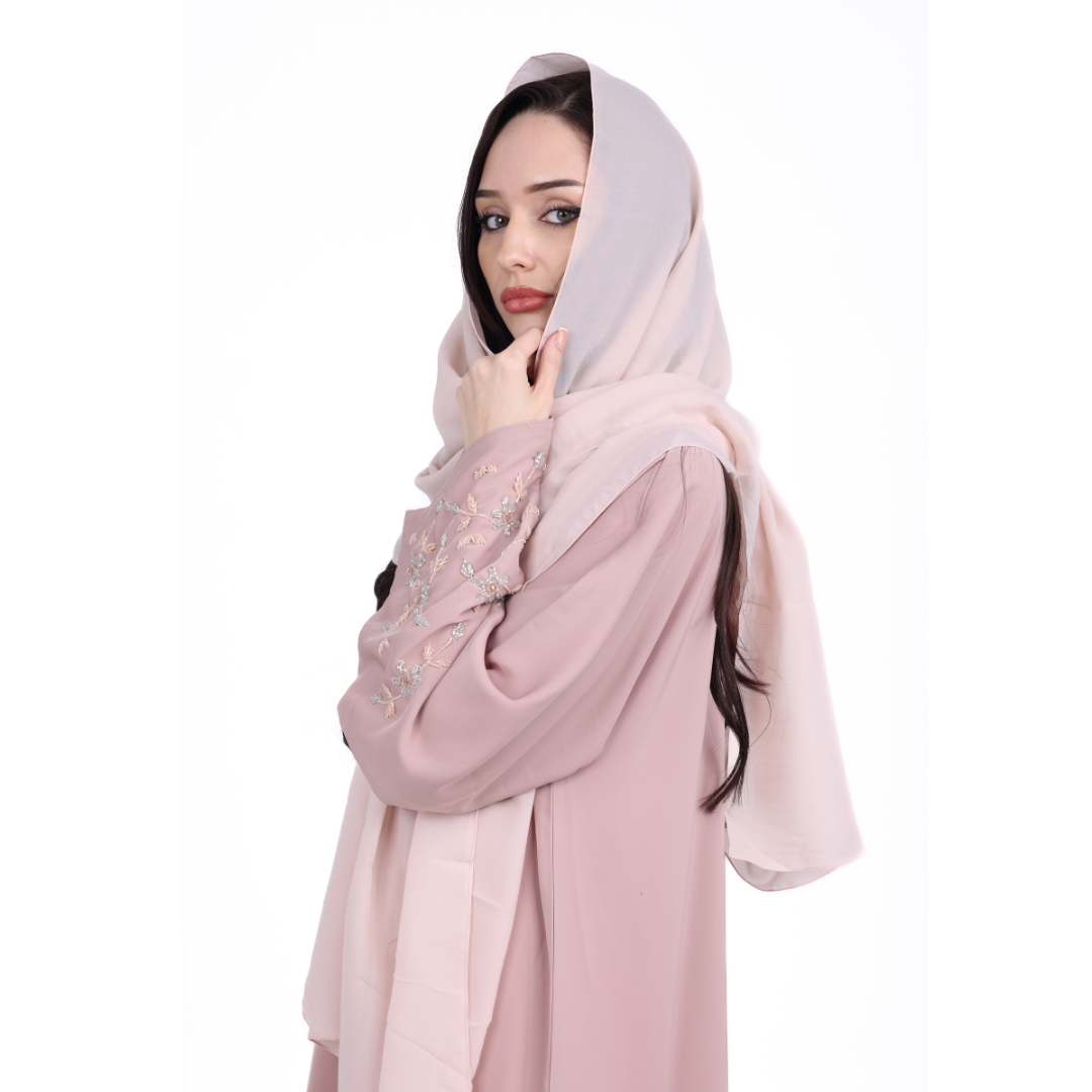 Hadiya Abaya front open with buttons