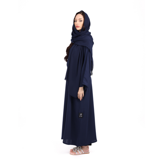 Plain Blue Neda Abaya