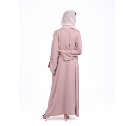 Hadiya Abaya front open with buttons